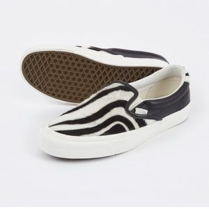 Vans Vault OG Slip-On 59 LX in Zebra Pony Hair